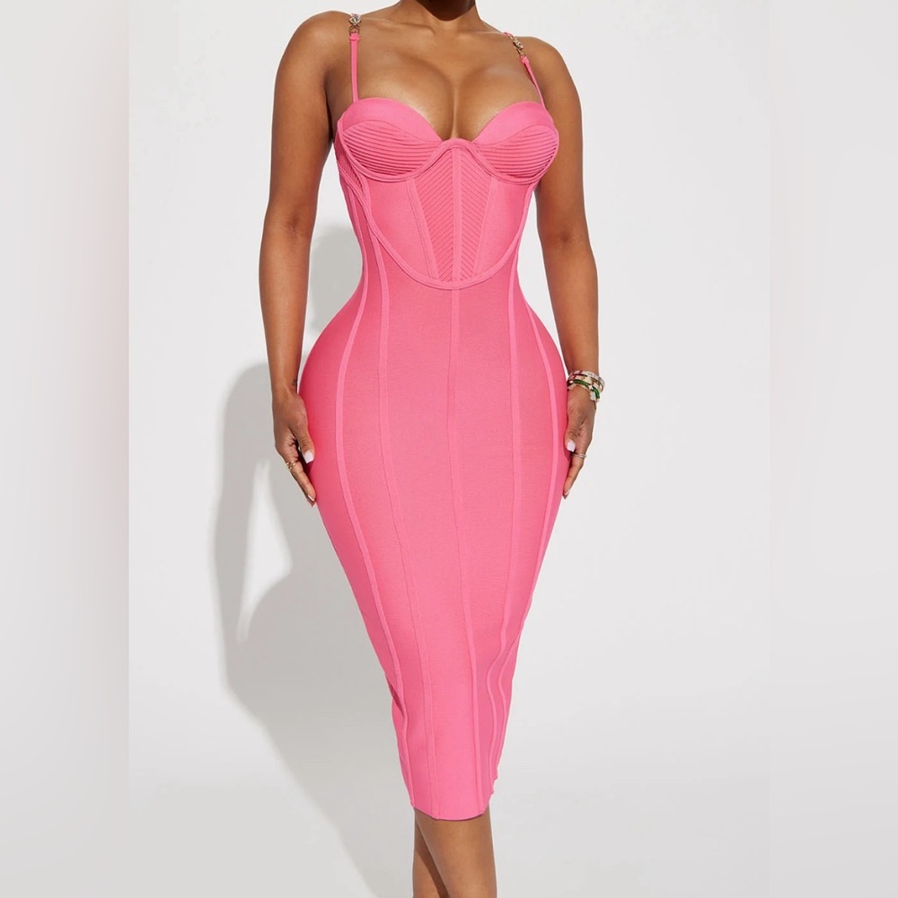 Bandage midi dress